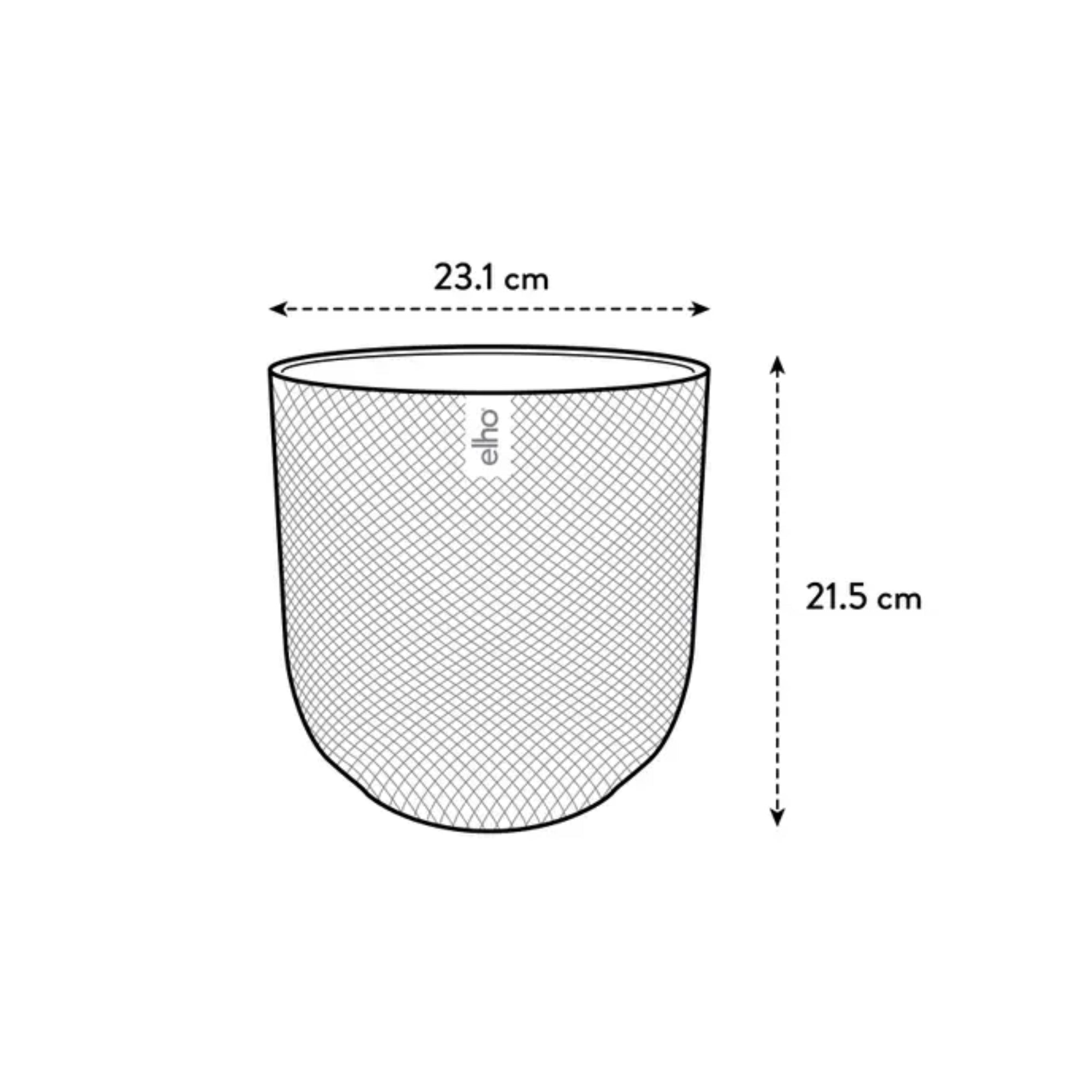 Bananenplant ↕100cm - Ø23cm | Met ronde Elho Jazz pot - Amber geel