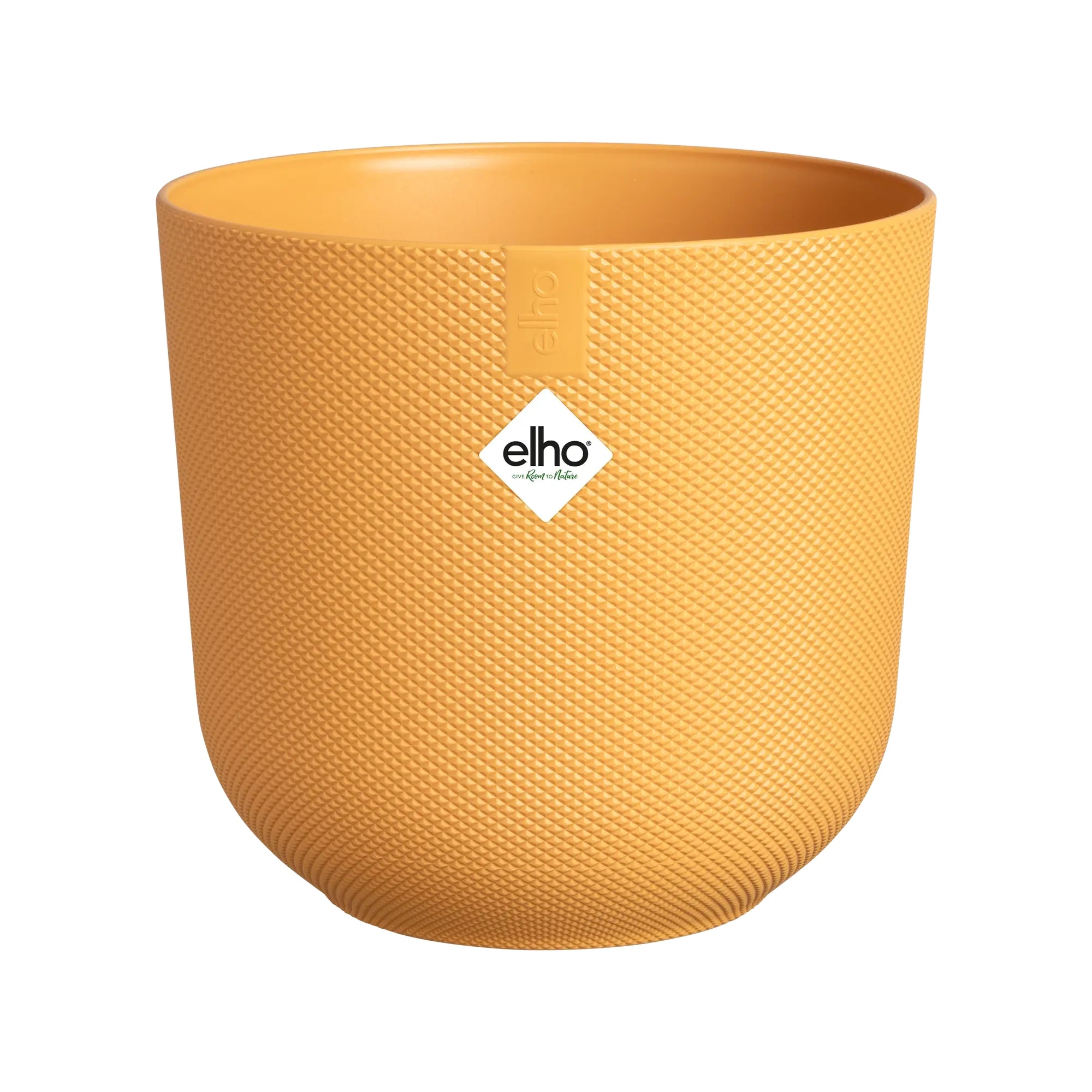 Bananenplant ↕100cm - Ø23cm | Met ronde Elho Jazz pot - Amber geel