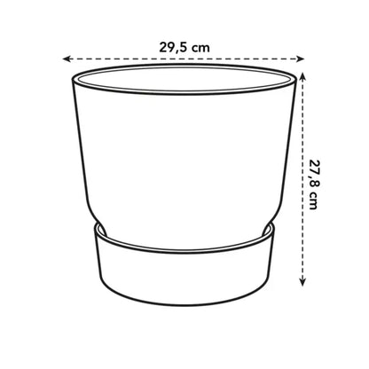 Kentia Palm ↕160cm - Ø30cm | Met ronde Elho Greenville pot - Wit