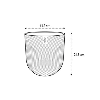 Bananenplant ↕100cm - Ø23cm | Met ronde Elho Jazz pot - Amber geel